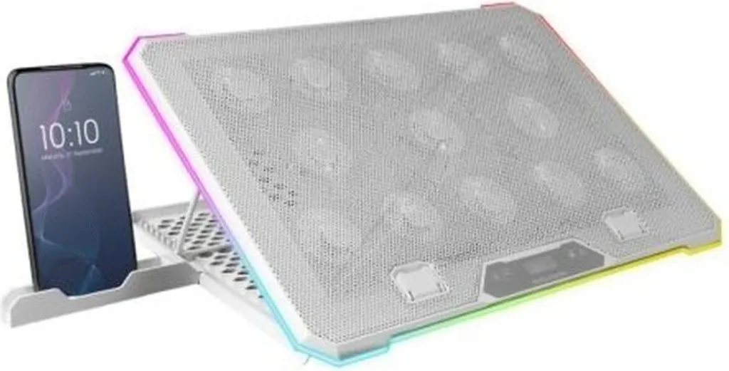 Refroidisseur PC Portable Mars Gaming MNBC13W avec ventilateur silencieux