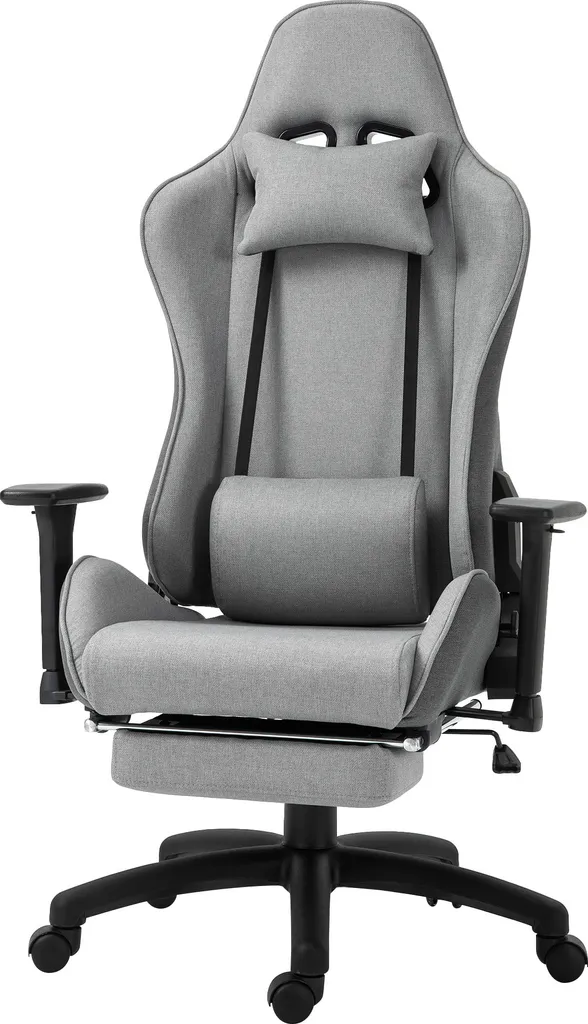 Recensione Sedia Vinsetto: Ergonomia e Poggiapiedi al Top Grigio