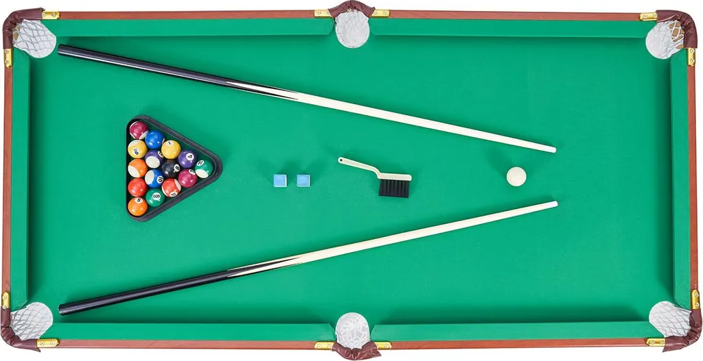 Table de Billard Pool Pliante 140 cm avec Accessoires Complets Inclus - 9