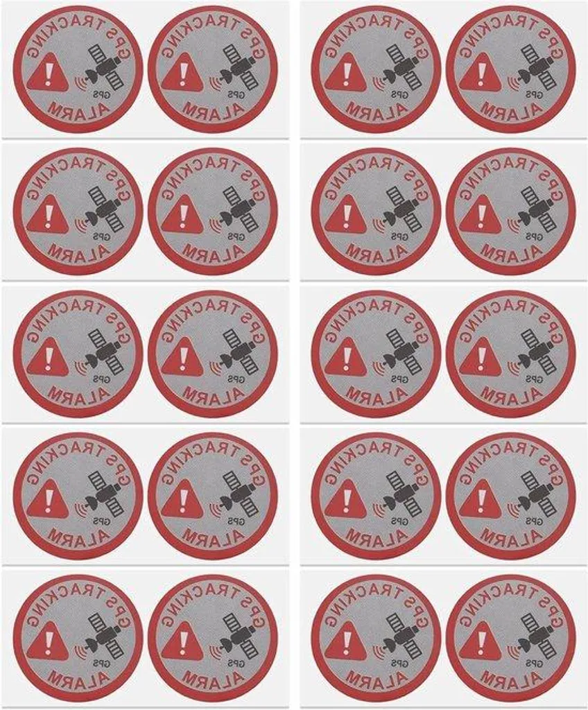 Stickers de signalisation antivol GPS pour voiture et maison - 7,5x3 cm
