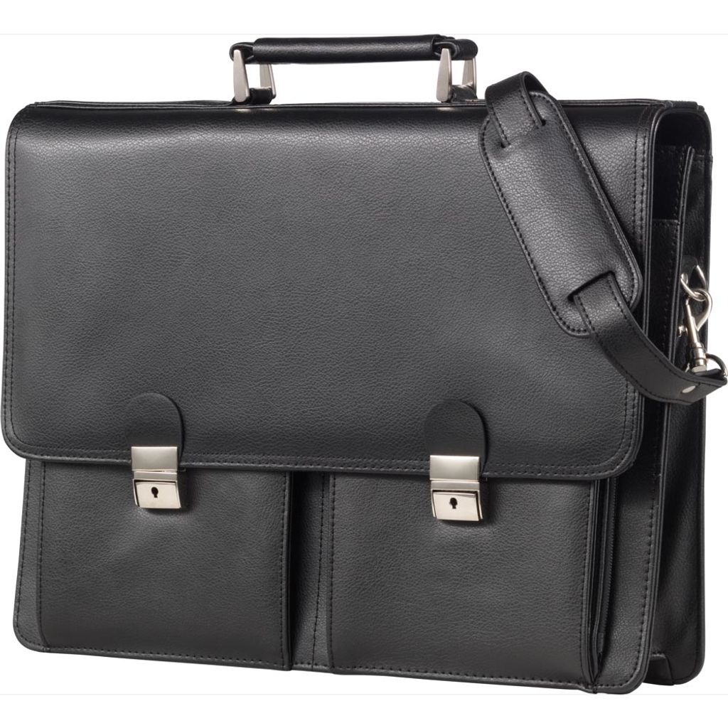 Alassio Aktentasche "VENETO", Leder, schwarz (47117) Immagine del prodotto 