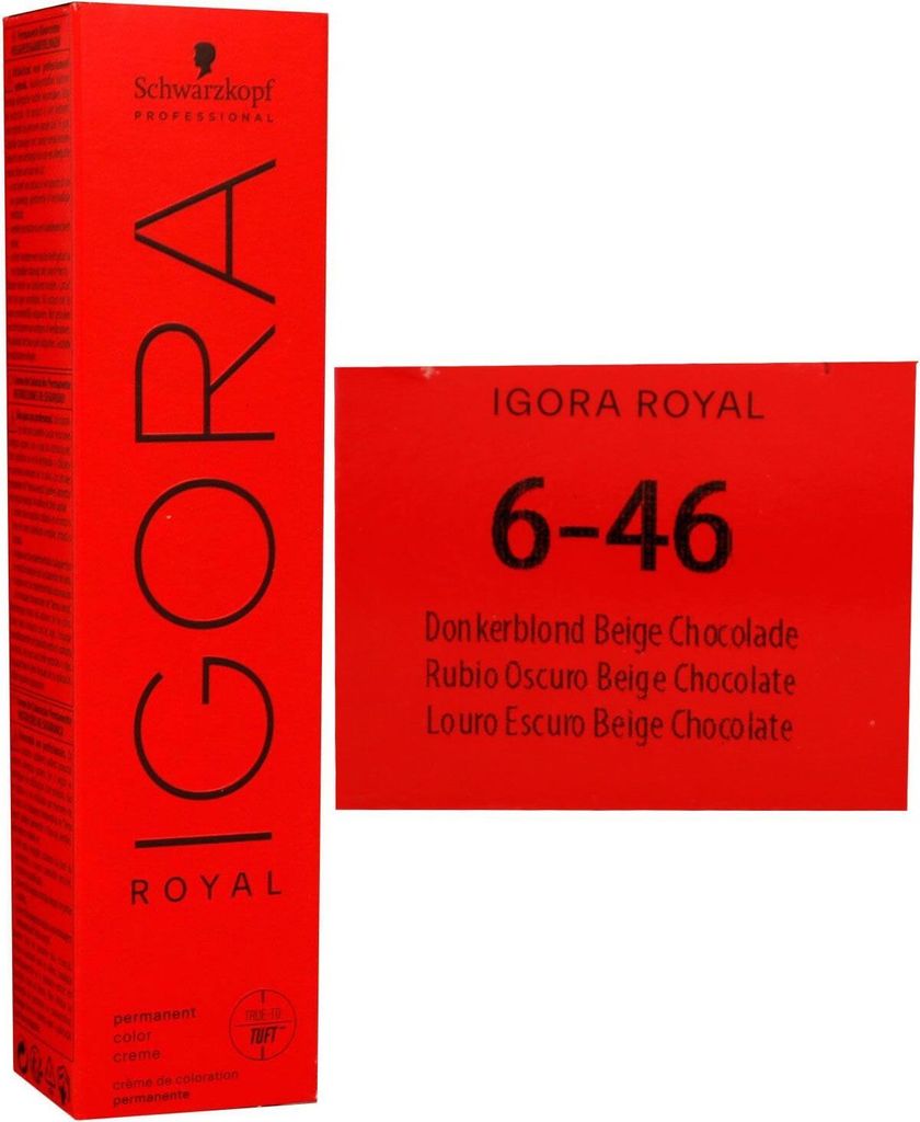 Schwarzkopf Igora Royal 60 ml 6-46 dunkelblond beige schoko Haarfarbe Cremefarbe