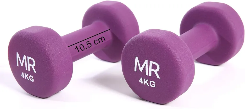 Haltères 4 kg pour Musculation à la Maison et Gymnastique à Domicile