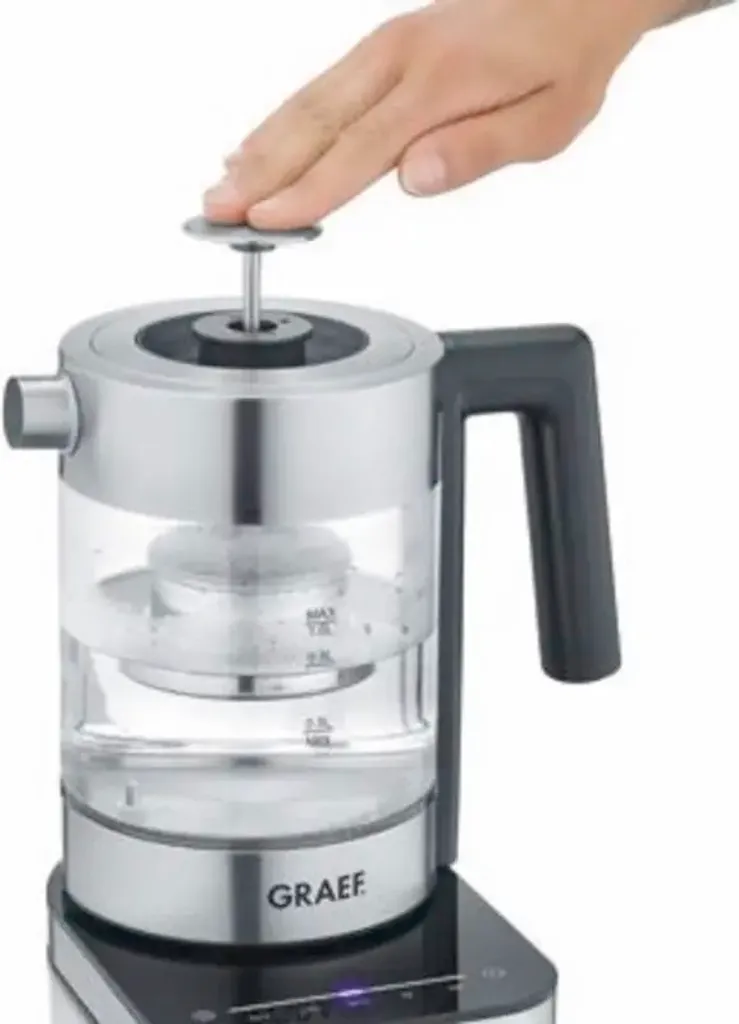 Bouilloire rapide 2000W Graef WK350 en acier inoxydable durable