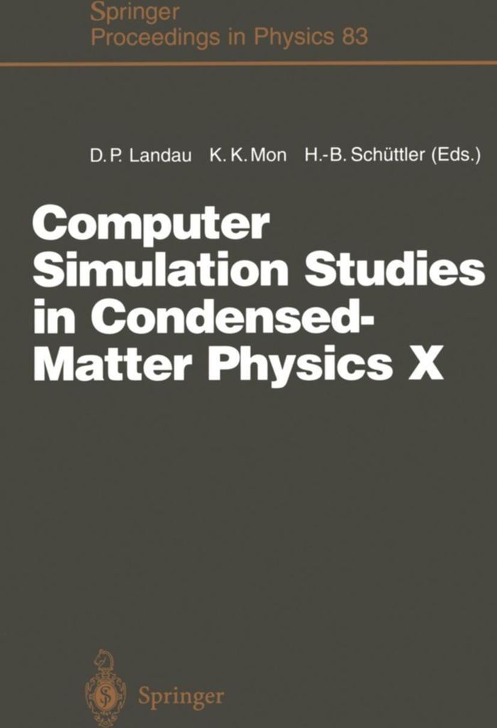 Computer Simulation Studies in Condensed-Matter Physics X