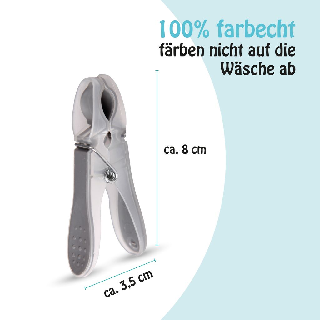 100 Mollette Per Biancheria In Legno Naturale – 7,6 Cm Con Molla In Acciaio Inox – Per Bucato, Artigianato, Fai-da-te