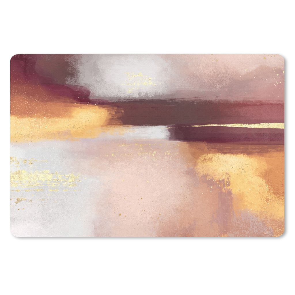 MuchoWow Mauspad Mousepad Malen - Abstrakt - Pastell 27x18 cm - Mousepads - Maus Mat - Pad - Mausunterlage - Büroartikel - Desk Matten