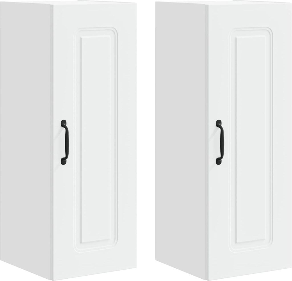 Küchenschrank Kalmar 2 pcs Weiß 30 x 31 x 80 cm Holzwerkstoff