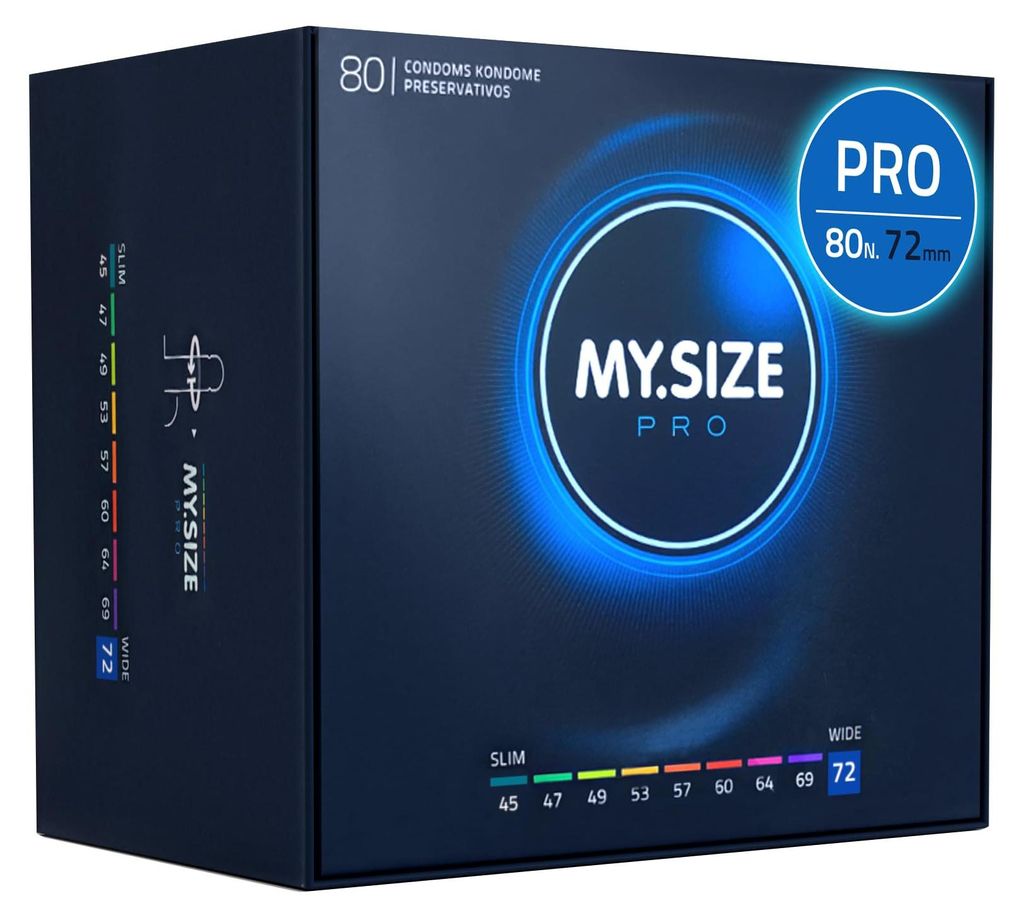 MY.SIZE PRO Preservativi Elite taglia 8, 72 mm, XXXL, 80 Immagine del prodotto 