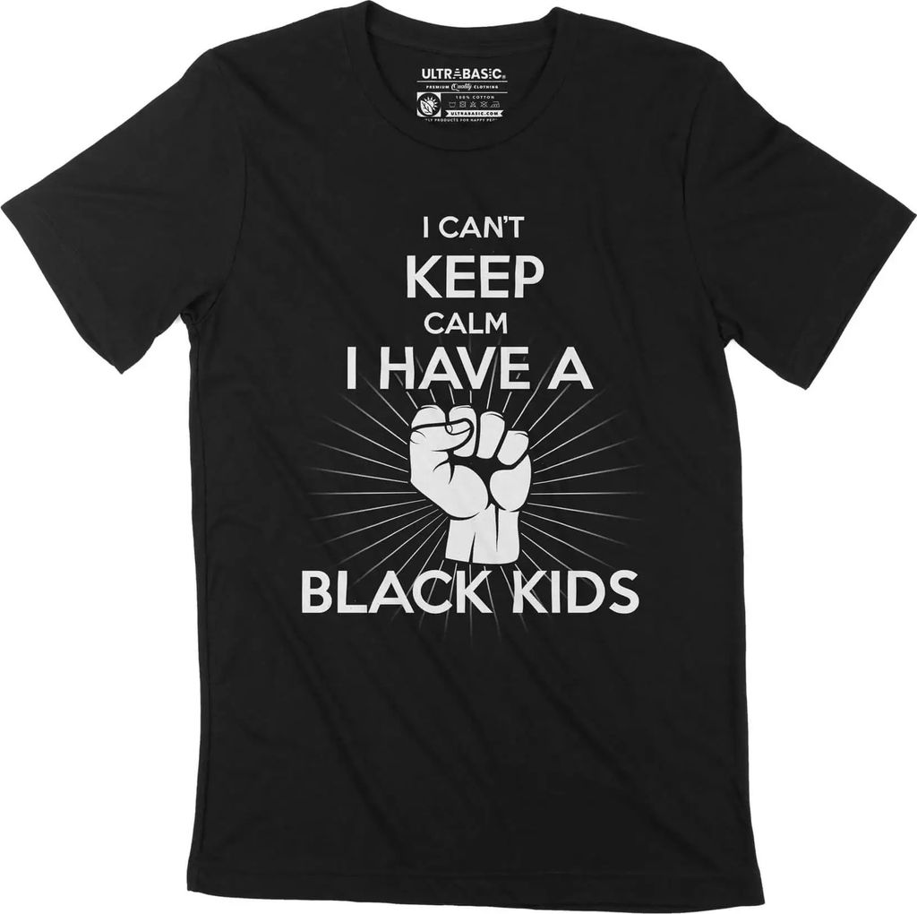 Herren Grafik T-Shirt Ich kann mich nicht beruhigen ich habe ein schwarzes Kind blm – I Can't Keep Calm I Have A Black Kids Blm – Öko-Verantwo...