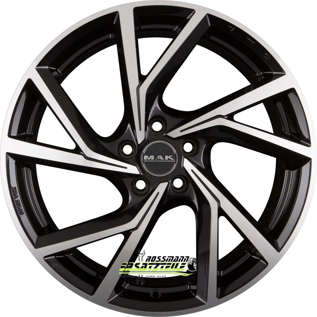 Mak Kassel black mirror 7.5x18 ET42 - LK5/112 ML57.1 Felge Alu