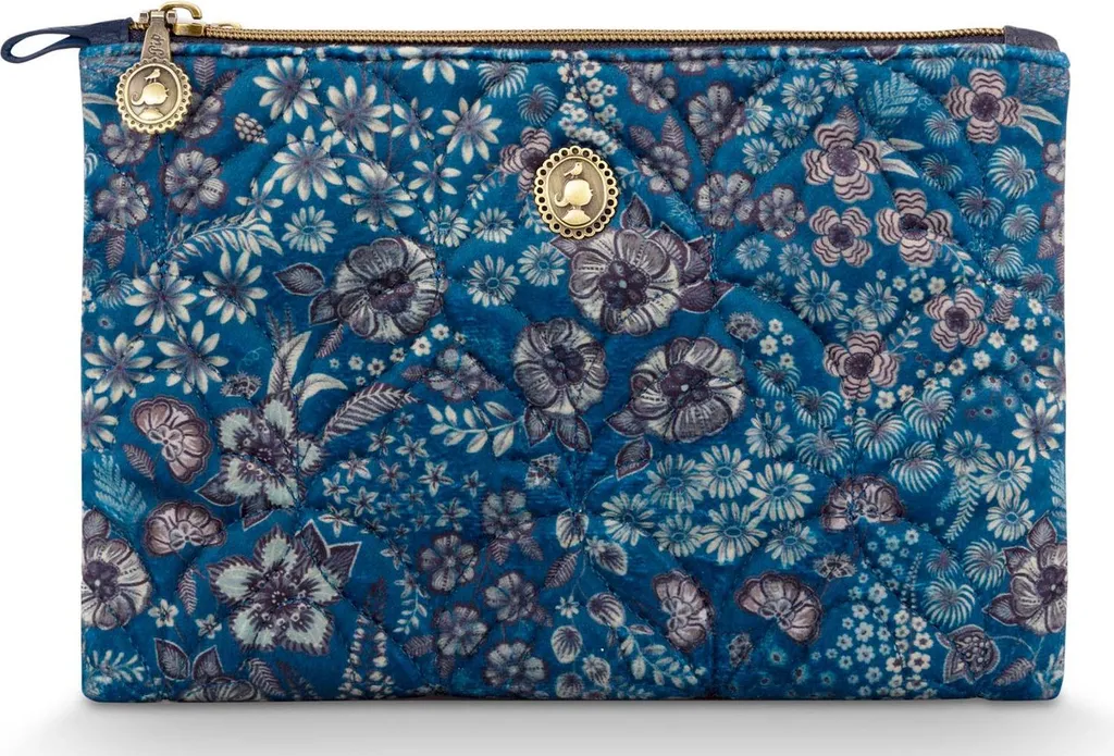 Pip Studio Charly Pouch Trucco Piatta | Daisy Dreams Blue 24cm