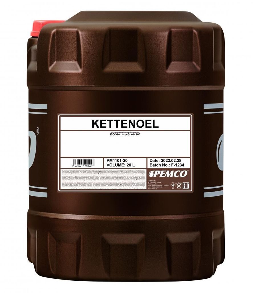 PEMCO PM1101-20 Kettenoel Kettenöl VG 100 Mineralöl 20L Kanister