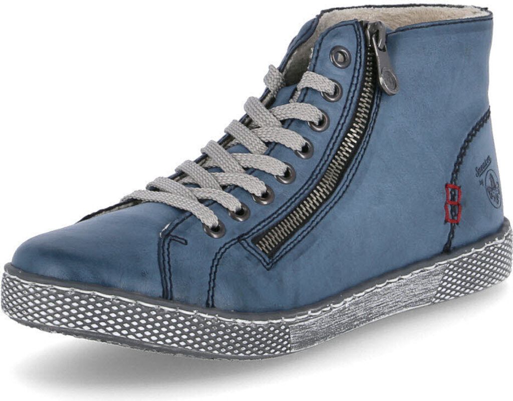 Rieker Z1221 14 Damen Schnürboots Blau, Blau, Gr. 37 Produktbild 