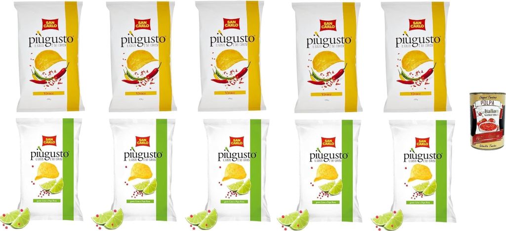 Testpaket San Carlo Più Gusto Patatine, Limette und Rosa Produktbild 