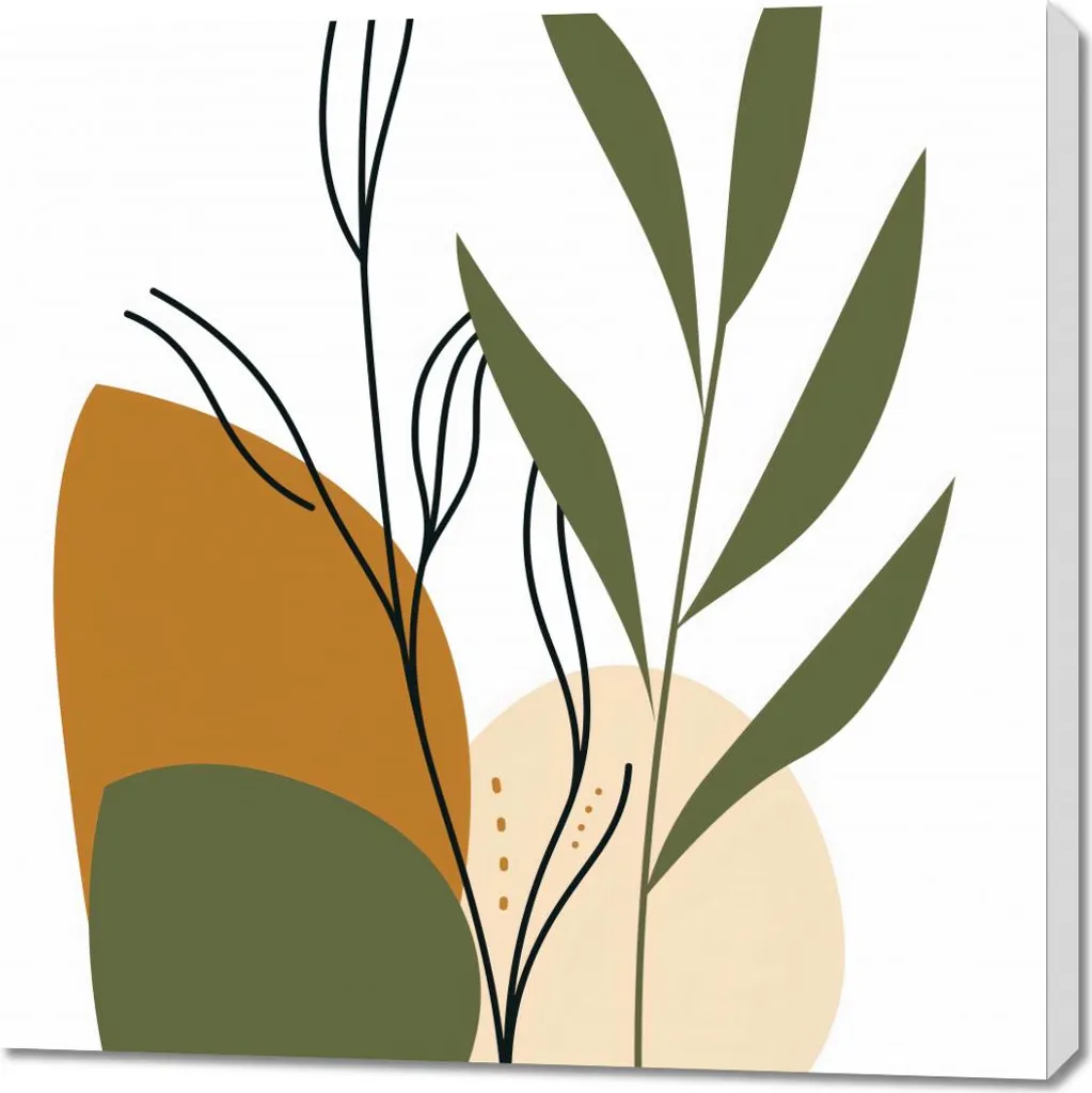 Acquista Quadro Fauna Delicata 90x90 - Design Minimalista Contemporaneo
