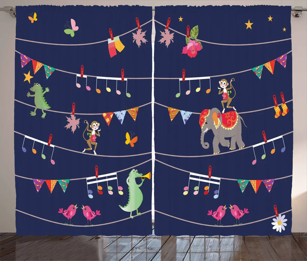 Offerta Tenda ABAKUHAUS 280x225 - Cartoon-Tier Festive Multicolore