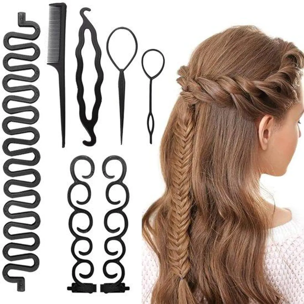 Pack coiffure mariage 7 pièces pour réaliser des tresses professionnelles
