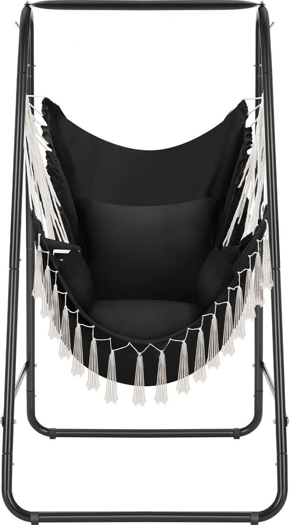 tectake® Hängesessel Alison 85 x 100 x 154,5 cm Produktbild 