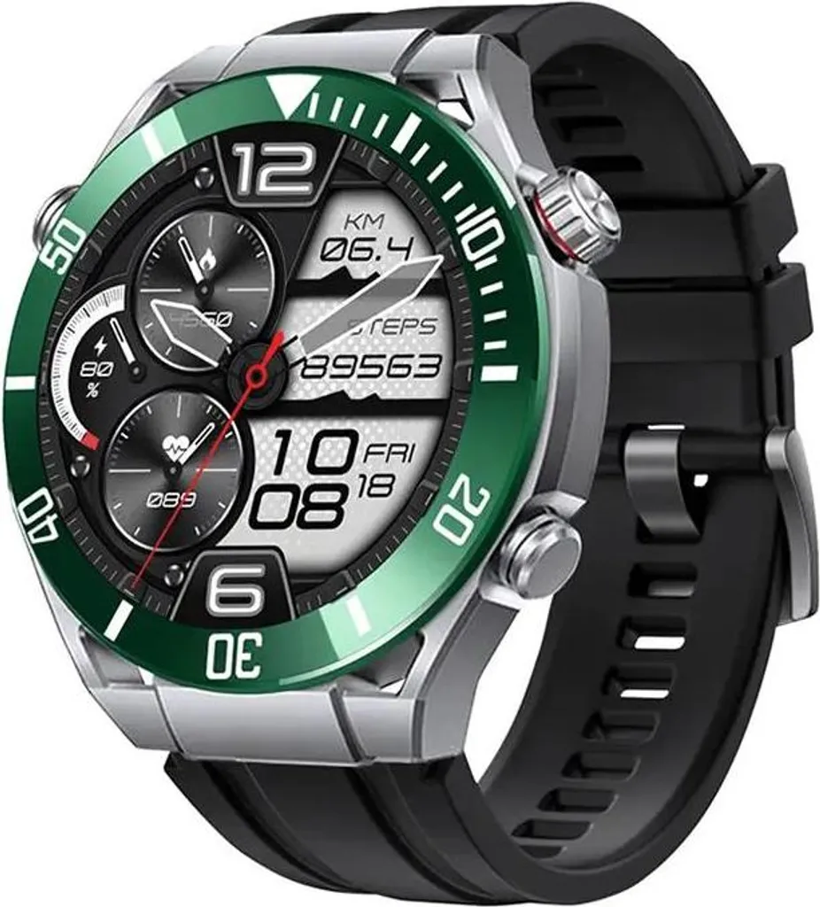 Montre connectée Green Monarch AMOLED 1.5 Bluetooth et IP68 étanche