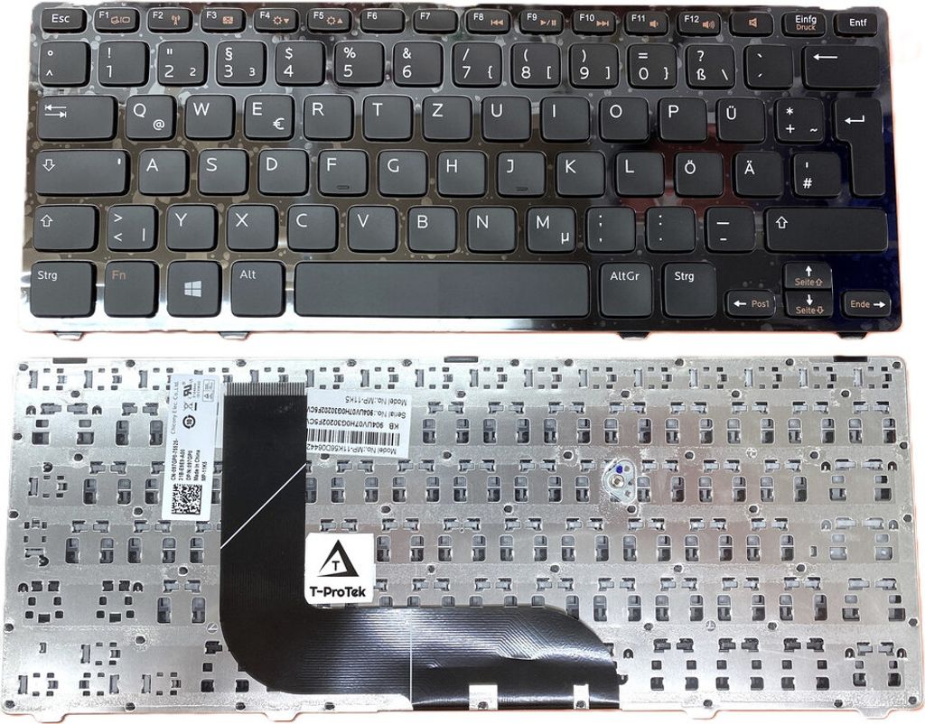 DEUTSCHE - Schwarz Tastatur Keyboard Kompatibel für Dell Vostro 3360