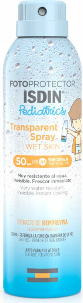 ISDIN Pediatrics Wet Skin Spray LSF50, 250 ml, wasserfest Produktbild 