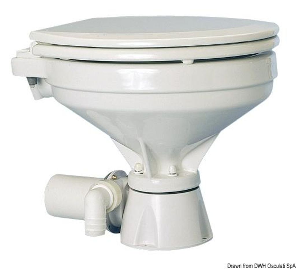 SILENT Comfort WC große Schüssel 12 V - Osculati 50.212.03