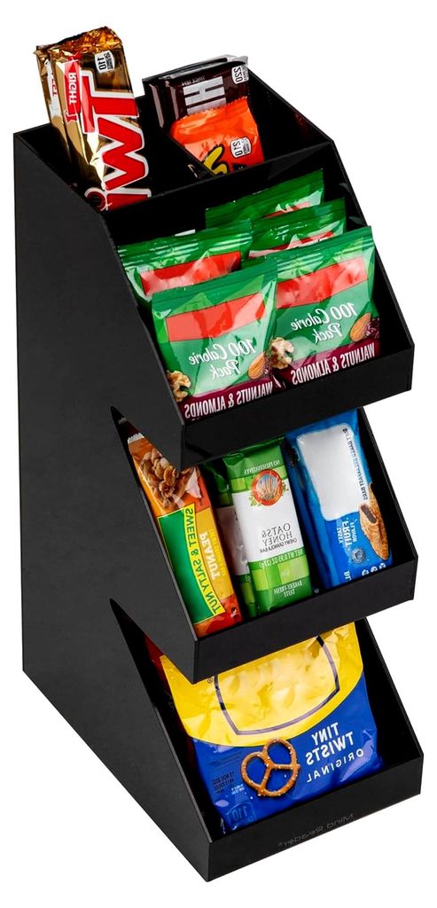 Foundation Collection, 3-stufiger, 5-Fächer Kaffee-, Tee-, Utensilien- und Gewürzspender, Tischorganisator, Küche und Pausenraum, 15,24 cm L x 2...