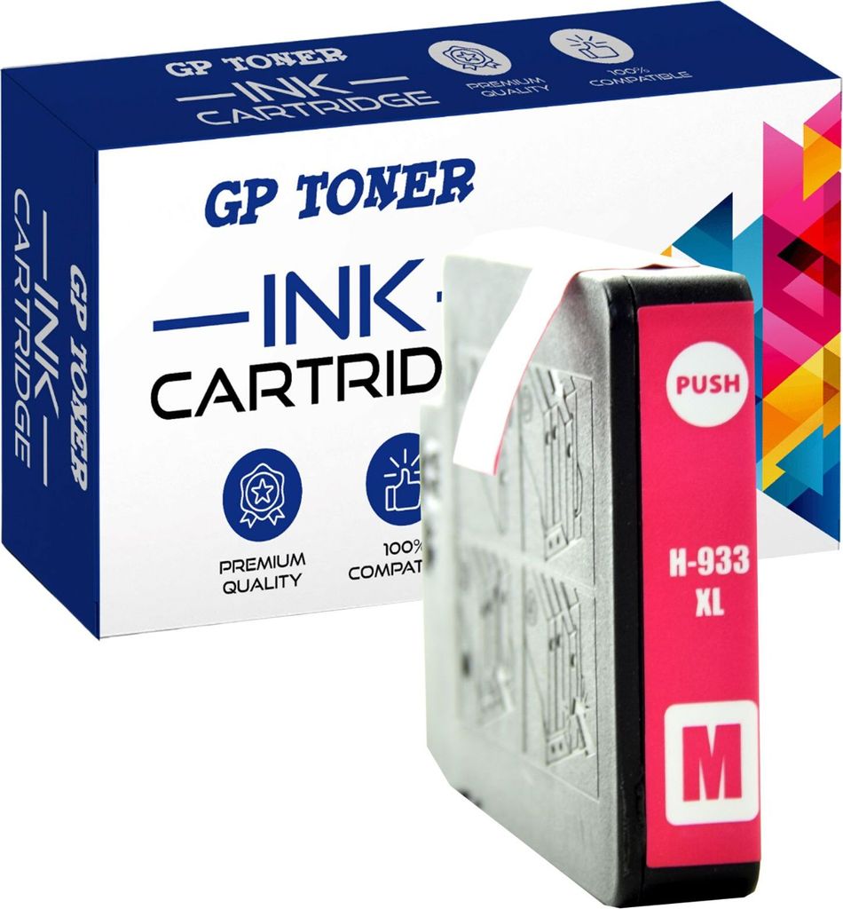 Tinten Patronen für HP 932XL 933 XL OfficeJet 6100 6600 6700 7110 7510 7600 7610 7612 - Magenta