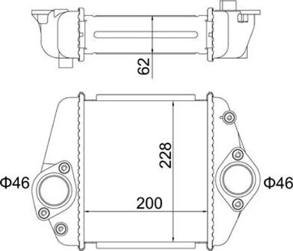 Échangeur de turbocompresseur R2AX13565 idéal pour Mazda 6 et Mazda CX-7