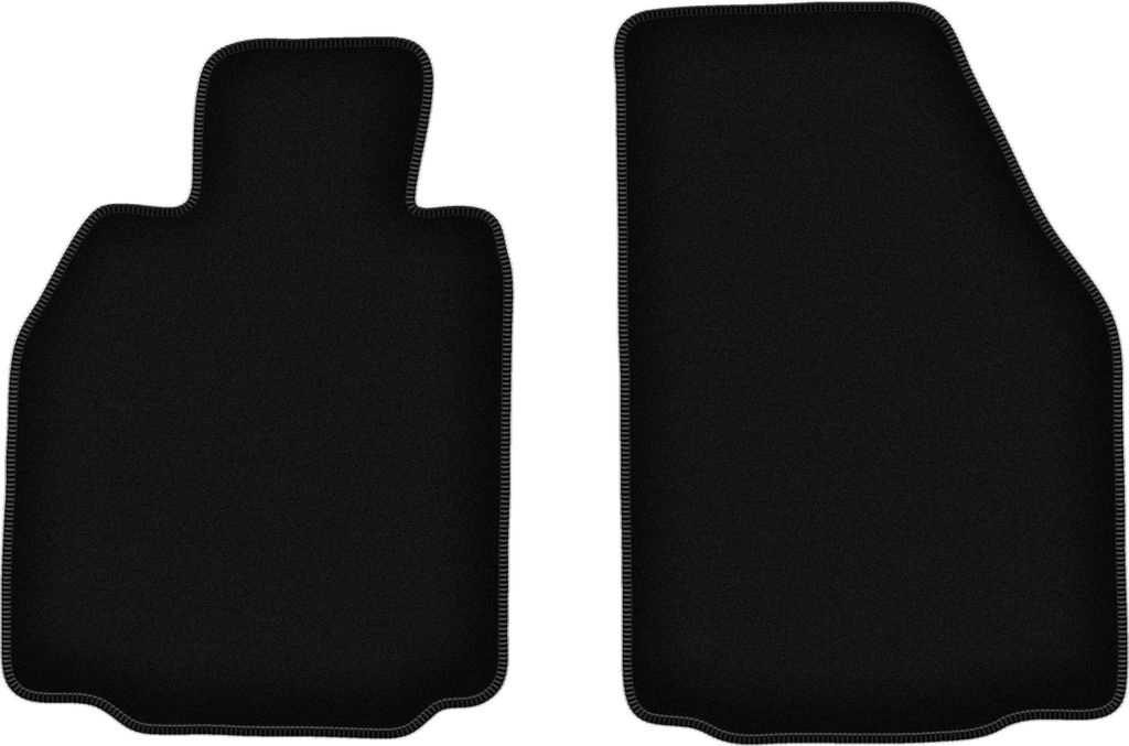 Wielganizator Velours-Autoteppiche vorne – passend für Porsche 911 (typ 997) (cabro, coupe, targa, Bj. 2002-2012) – schwarz, passgenau, mit B...