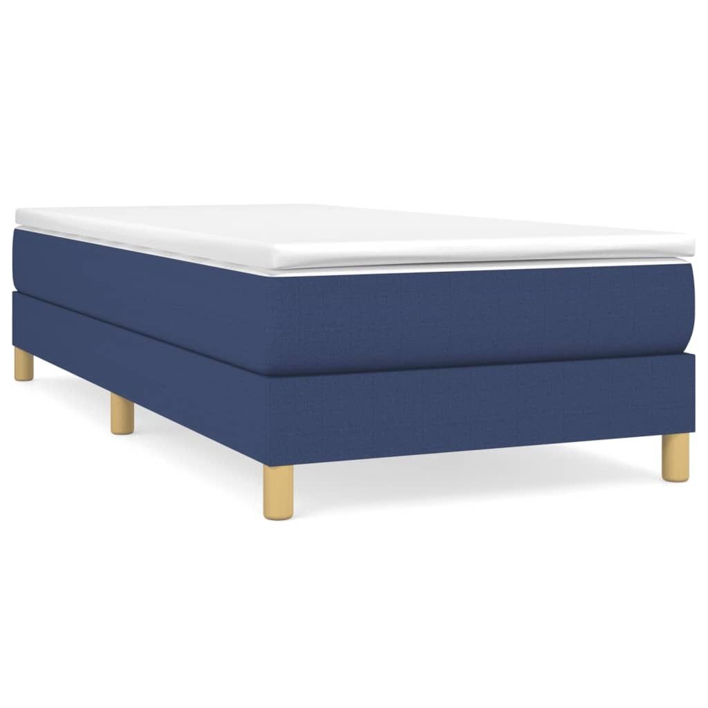 Bettgestell ohne Matratze Blau 90x200 cm Stoff