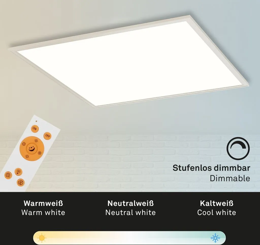 Panneau LED 3800 lm Intensité Variable CCT PIATTO avec Télécommande - 6