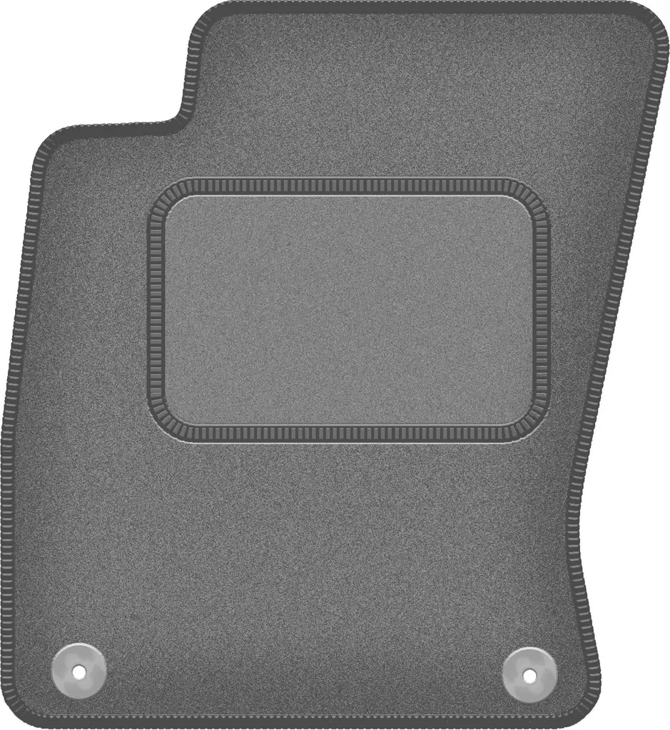 Tappetino conducente in velluto grafite compatibile con Audi A8 D3 (2002-2009, Long / lungo) – con fissaggi – su misura