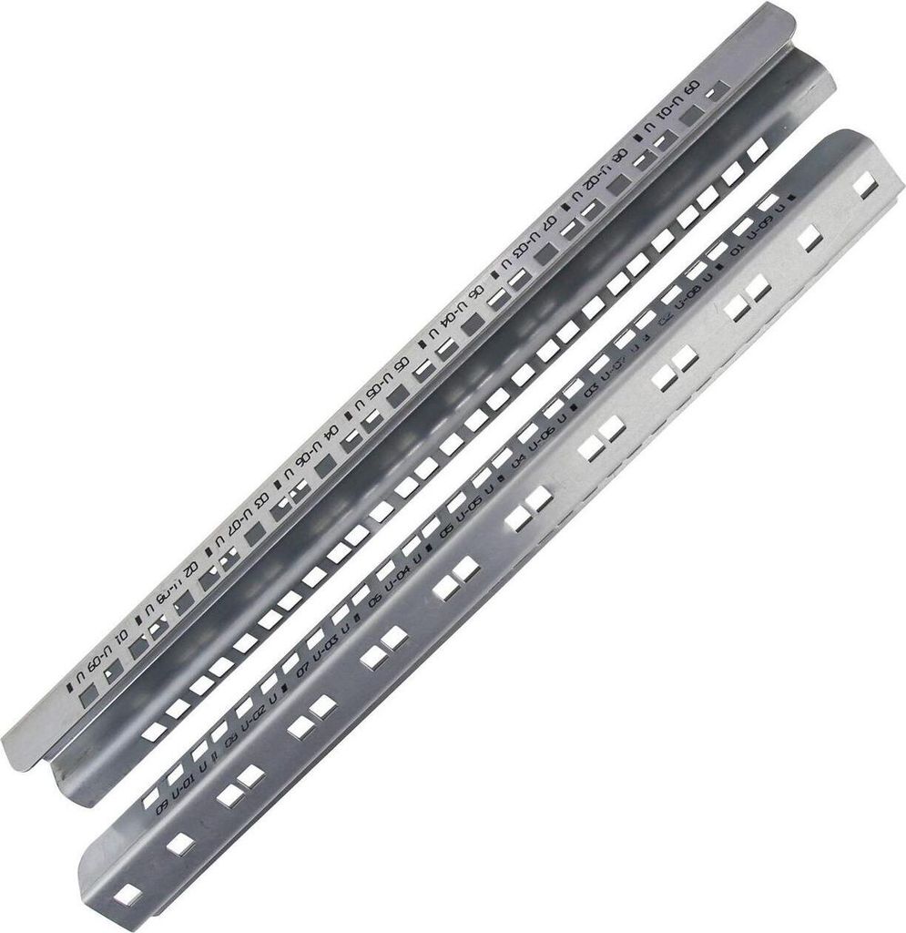 LOGON RAX405, Regal-Schienenset, Metall, Edelstahl, 2 Stück(e)