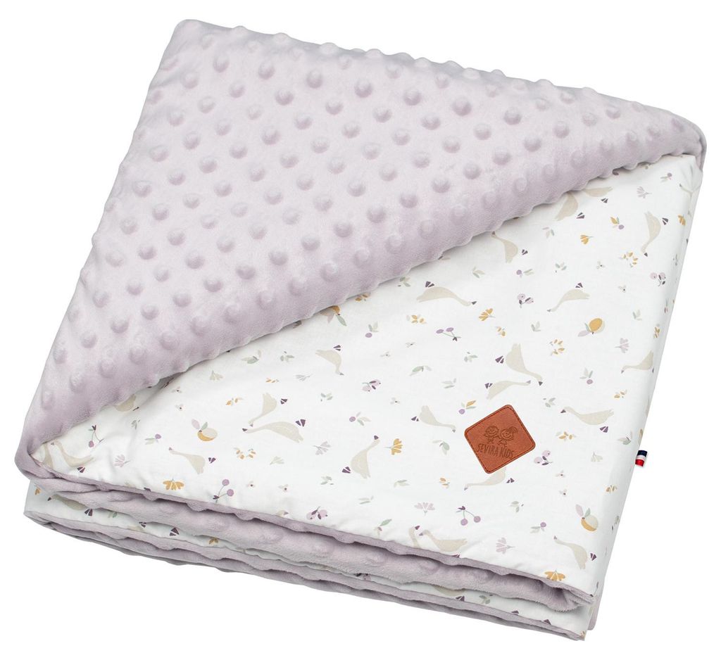 Decke Sidonia - 100x70 cm - Flieder | by SEVIRA KIDS