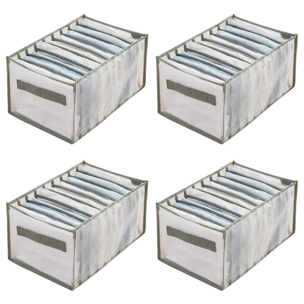 4er Set Kleiderschrank Organizer, Faltbare Wäschesortierer Produktbild 