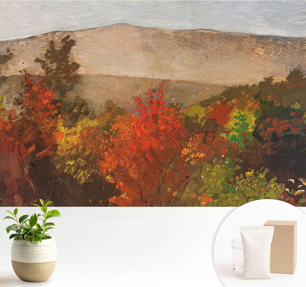 Fototapete - 104x70 cm - Tapete - Wandtapete - Wandbilder - Dekofolie - Tapete Folie - Wand - Dekoration - Wohnzimmer - Herbstpanorama