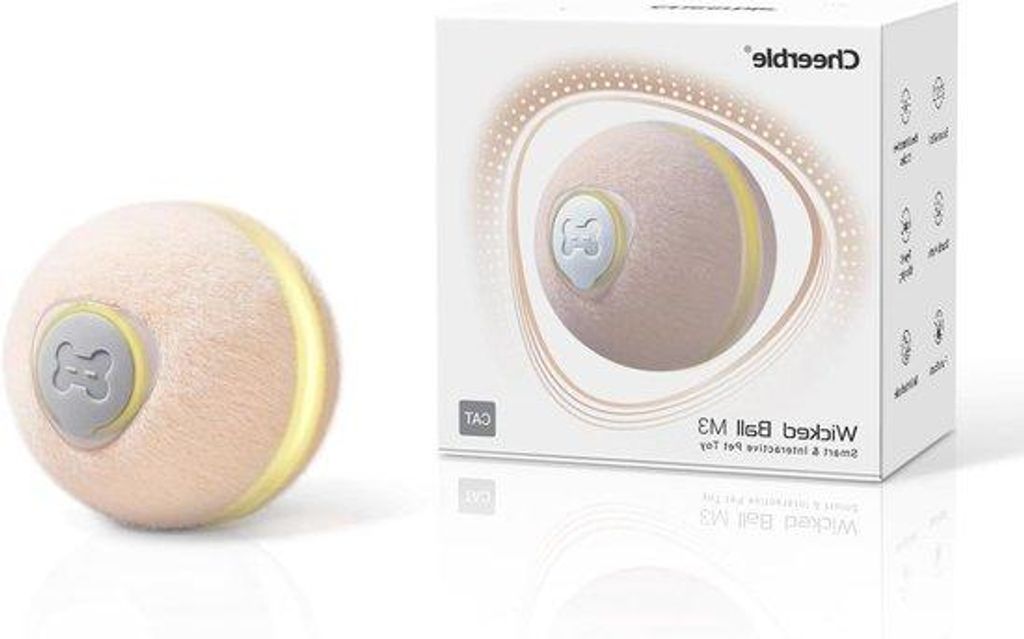 Interaktives Katzenspiel M3 oplaadbaar mit 3 Modi beige