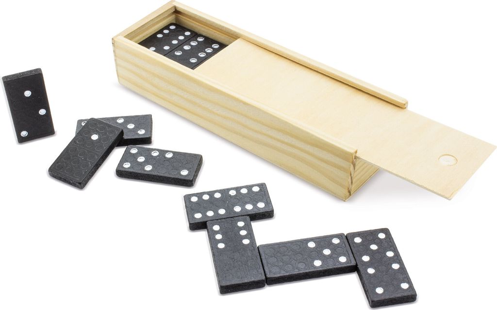 Domino Spiel Tapi in Holzbox Produktbild 