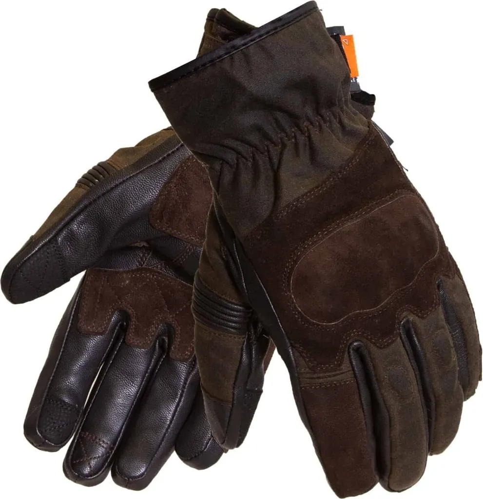 Gants de moto étanches en cuir Merlin Ranton II D3O coloris marron