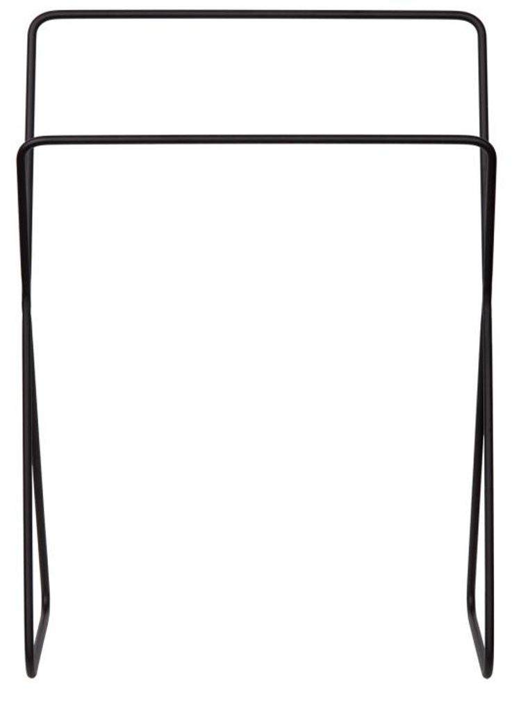 Atmooz Pico handdoekhouder – 60 x 24 x 85 cm – Zwart metaal Productafbeelding 