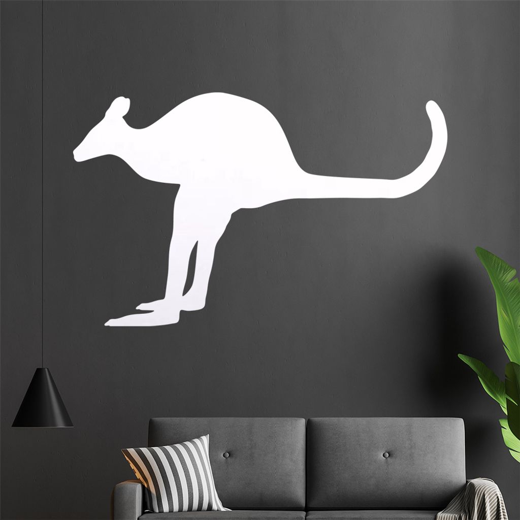 KIWISTAR Känguru - Beuteltier Australien Tasche Wandtattoo in 6 Größen - Wandaufkleber Wall Sticker - Dekoration, Küche, Wohnzimmer, Schlafzimm...