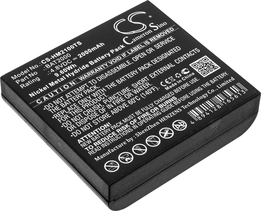 Batterie de rechange COM 2000 TECHTEK compatible avec BAT2000
