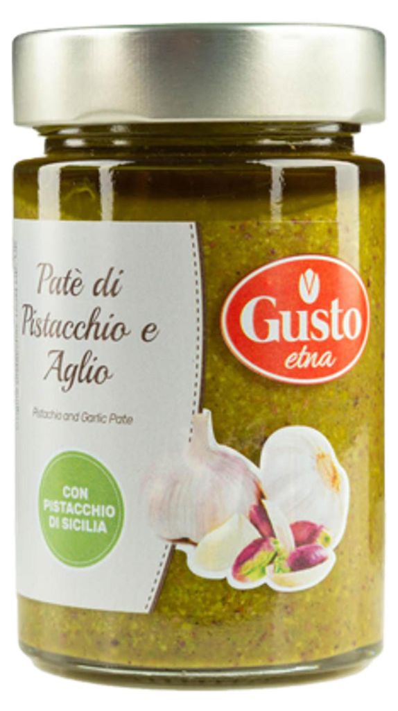 Pesto aux pistaches et à l'ail, 190 g - Gusto Etna Image du produit 