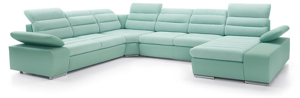 Wohnlandschaft Ecksofa U-form Eckcouch mit Schlaffunktion Sofa Couch