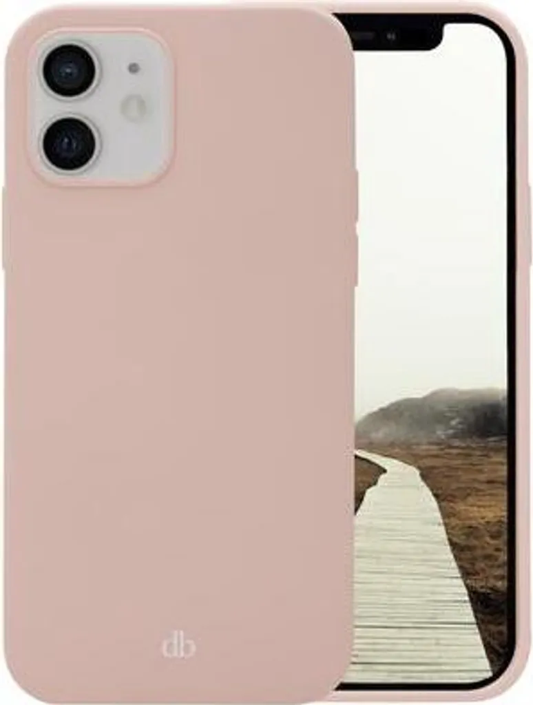 Coque iPhone 12 / 12 Pro dbramante1928 Monaco - Cuir Vegan Rose 6.06"