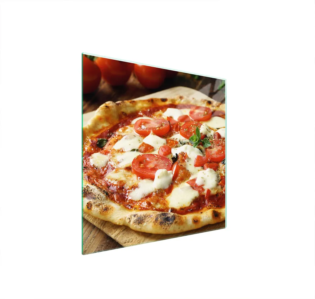 Piastra Protettiva Vetro 50x52 Pizza - Coprifornelli Universale Cucina