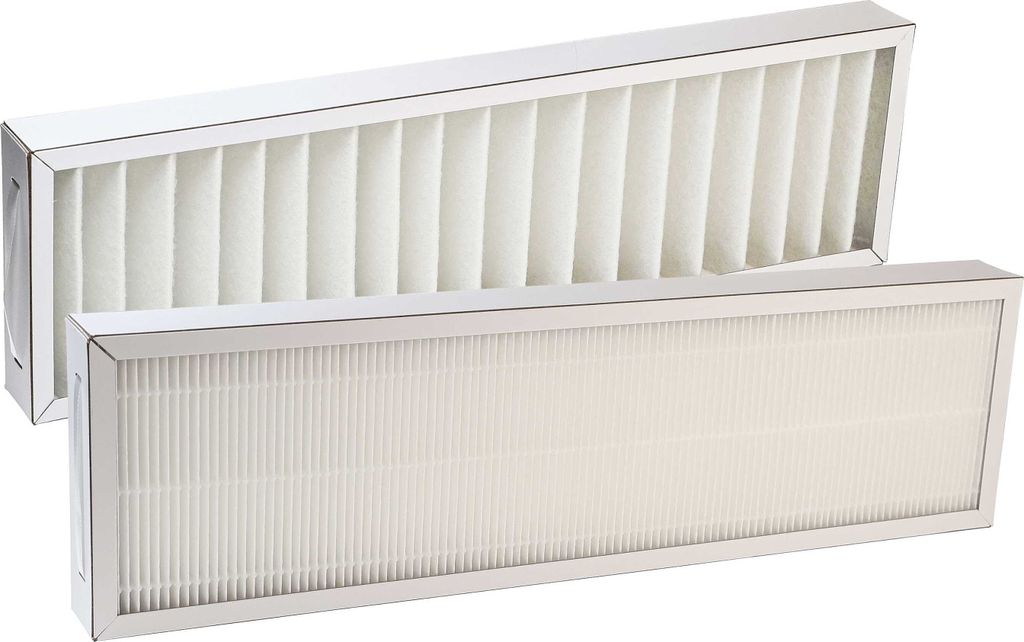 vhbw Filterset kompatibel mit Pluggit Avent P460 Lüftungsgerät - Luftfilter G4 / F7 (2 Stück), Weiß