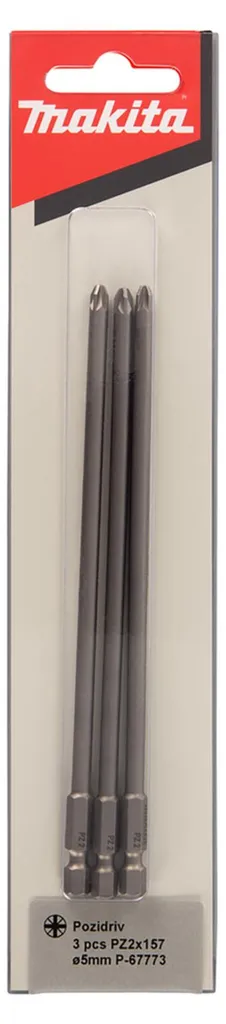 Embouts de vissage pour accès difficile Makita P-67773 PZ2 157 mm